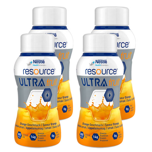 RESOURCE Ultra Fruit Orange flüssig  4X200 ml  Flüssigkeit