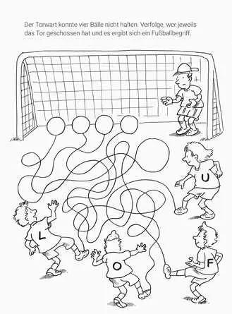 Mein Mal- und Rätselspaß: Fußball