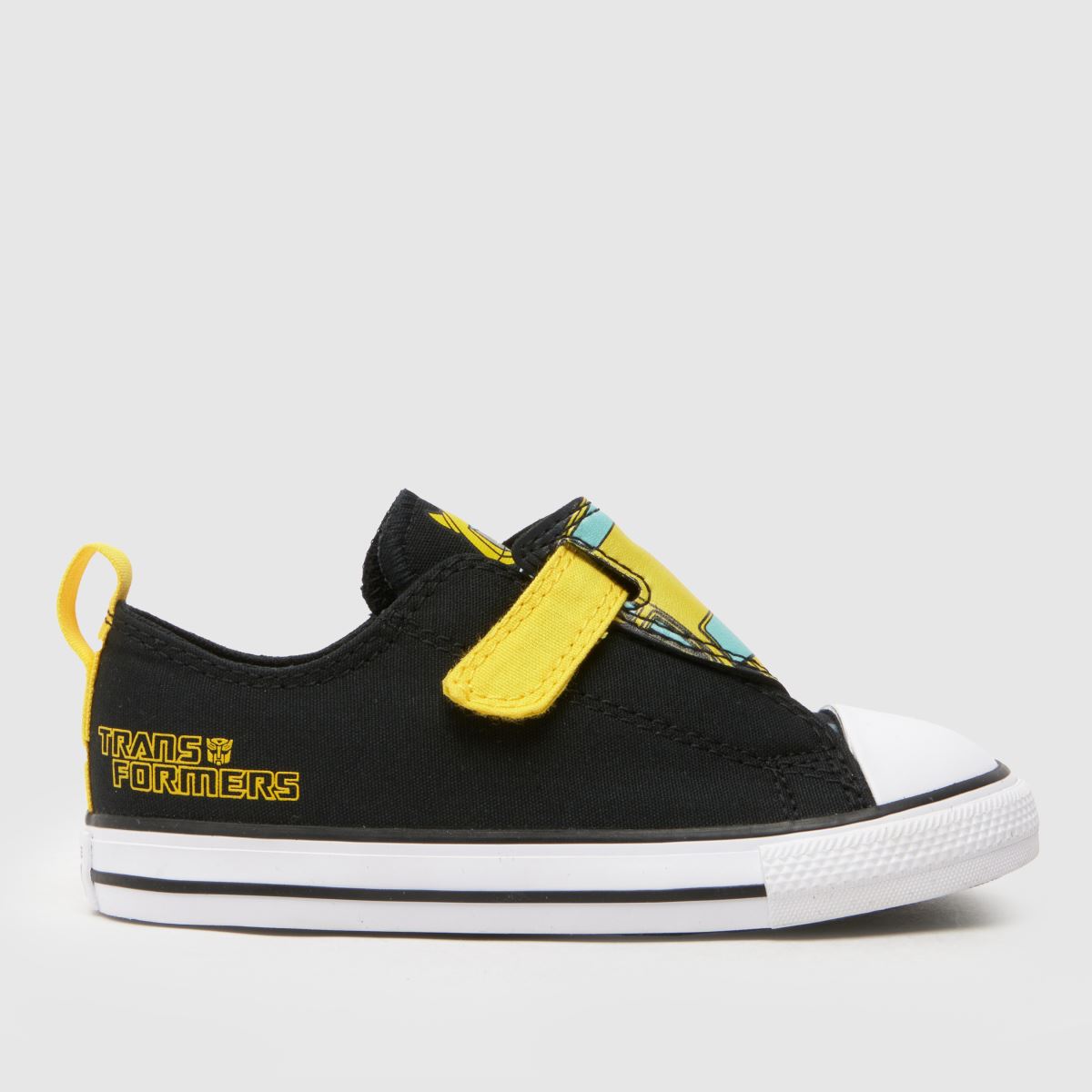 Converse svarta multifärgade all star lo 2v transformers pojkar småbarnssneakers
