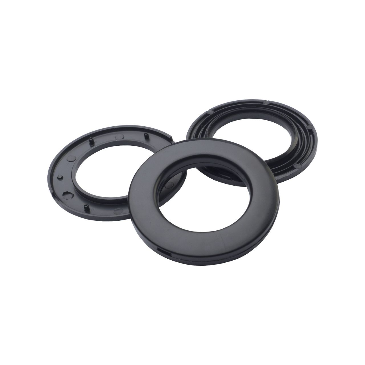 Bella Casa Stoffösen Gardinenösen Vorhangösen 33 mm Ø schwarz, 10 Stück