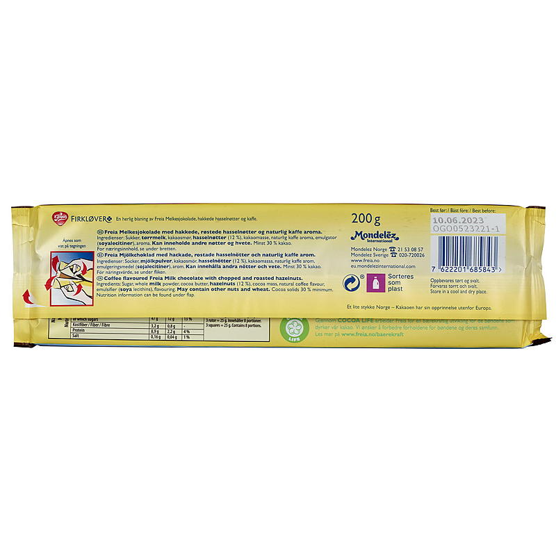 Freia Firkløver kaffe 200 g Freia