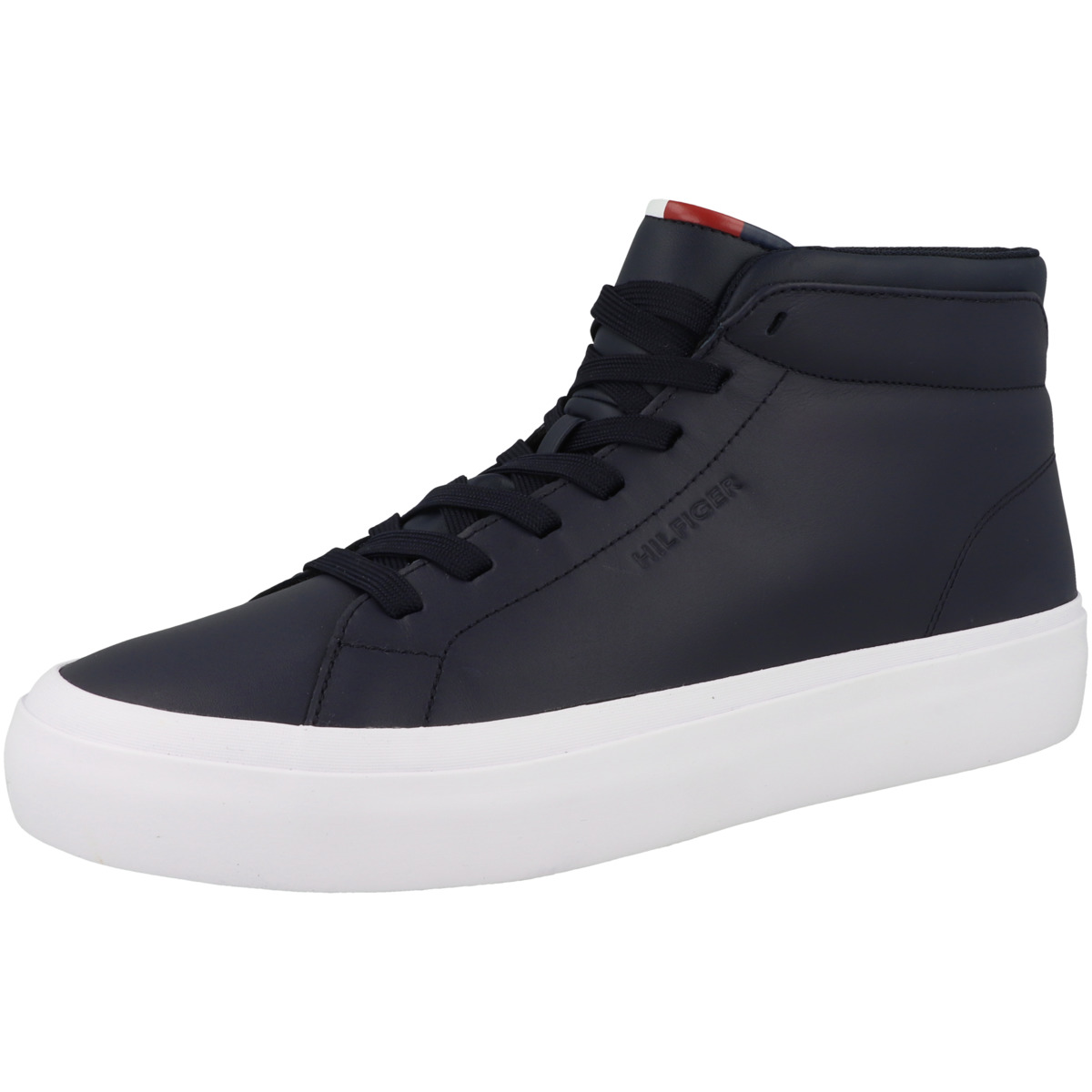 Tommy Hilfiger Prep Vulc High Leather Sneaker mid dunkelblau
