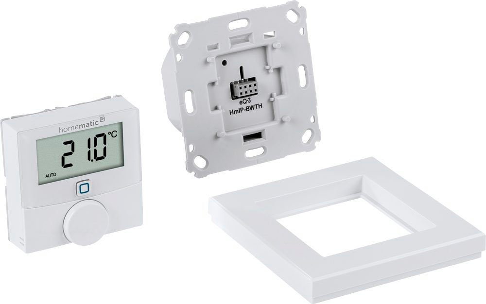 Homematic IP Heizkörperthermostat Wandthermostat mit Schaltausg. für Markenschalter (150628A0)