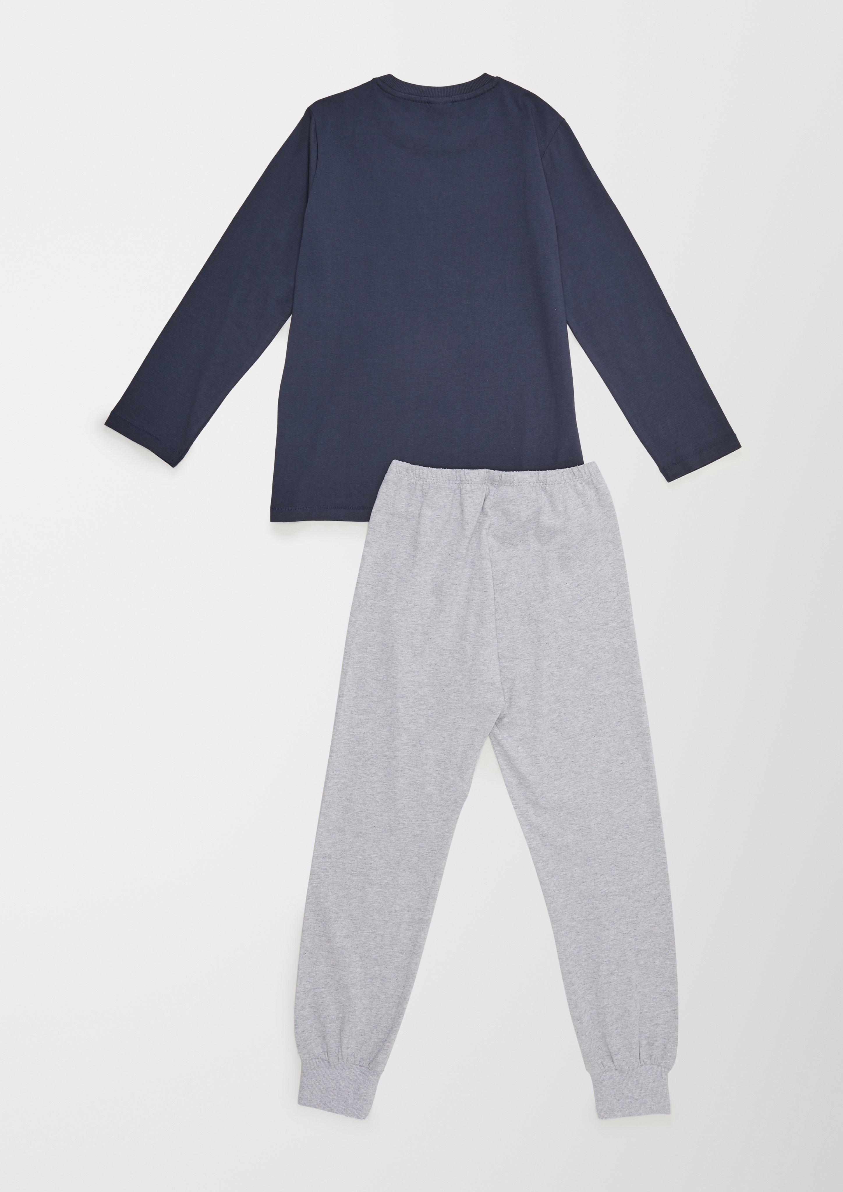 Pyjama mit Print  6006826-523