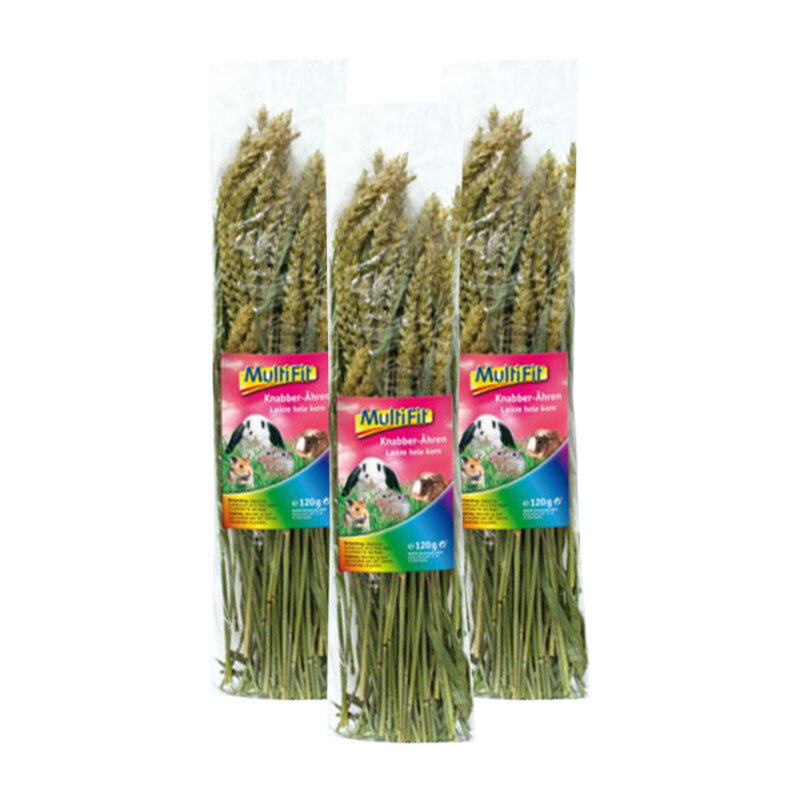 MultiFit Snacks MultiFit Nagersnack Weizenähren 3x120g