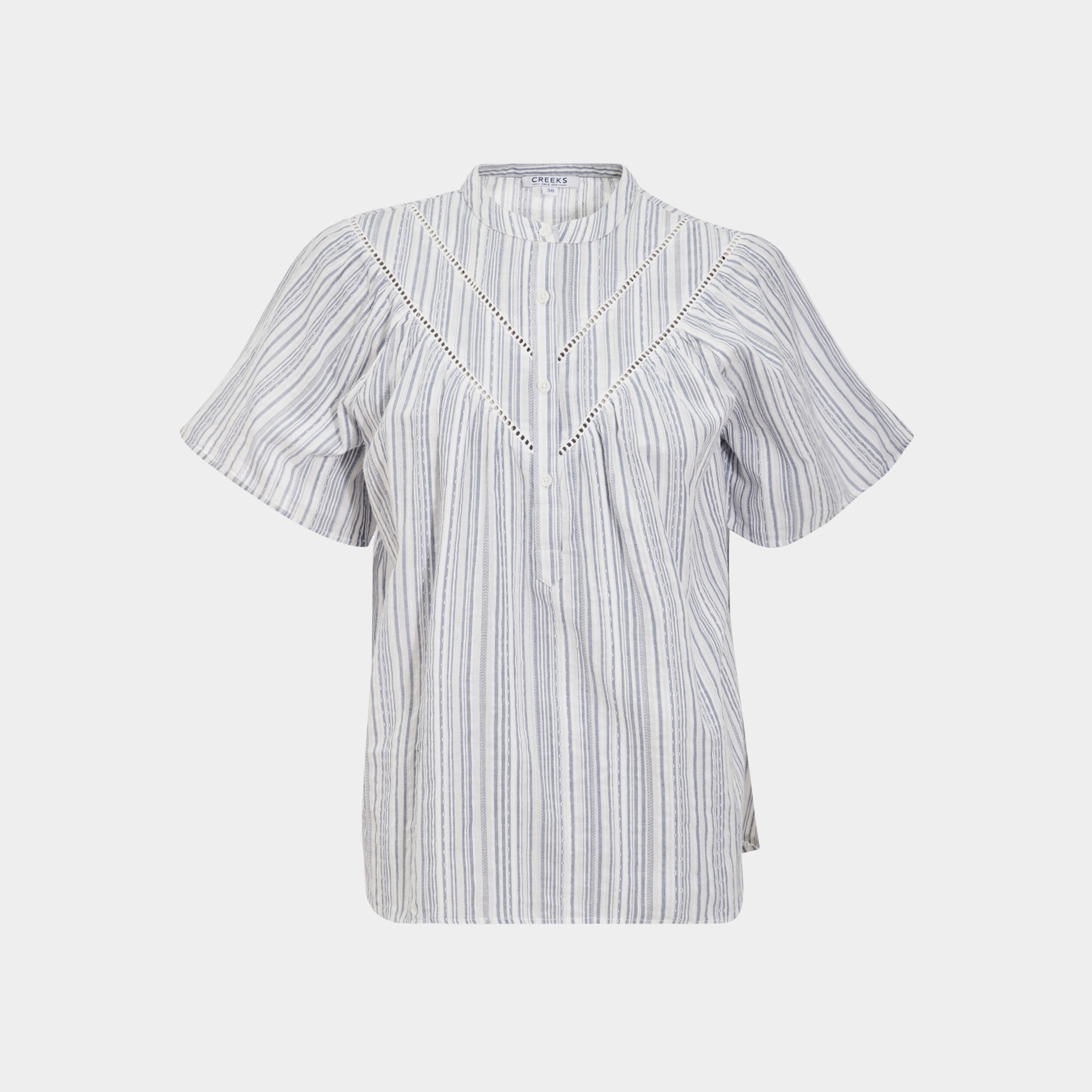 Blouse manches courtes Creeks ecru femme | La Halle