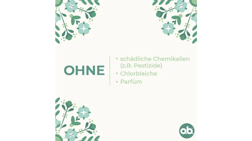 o.b. Organic Tampons Normal