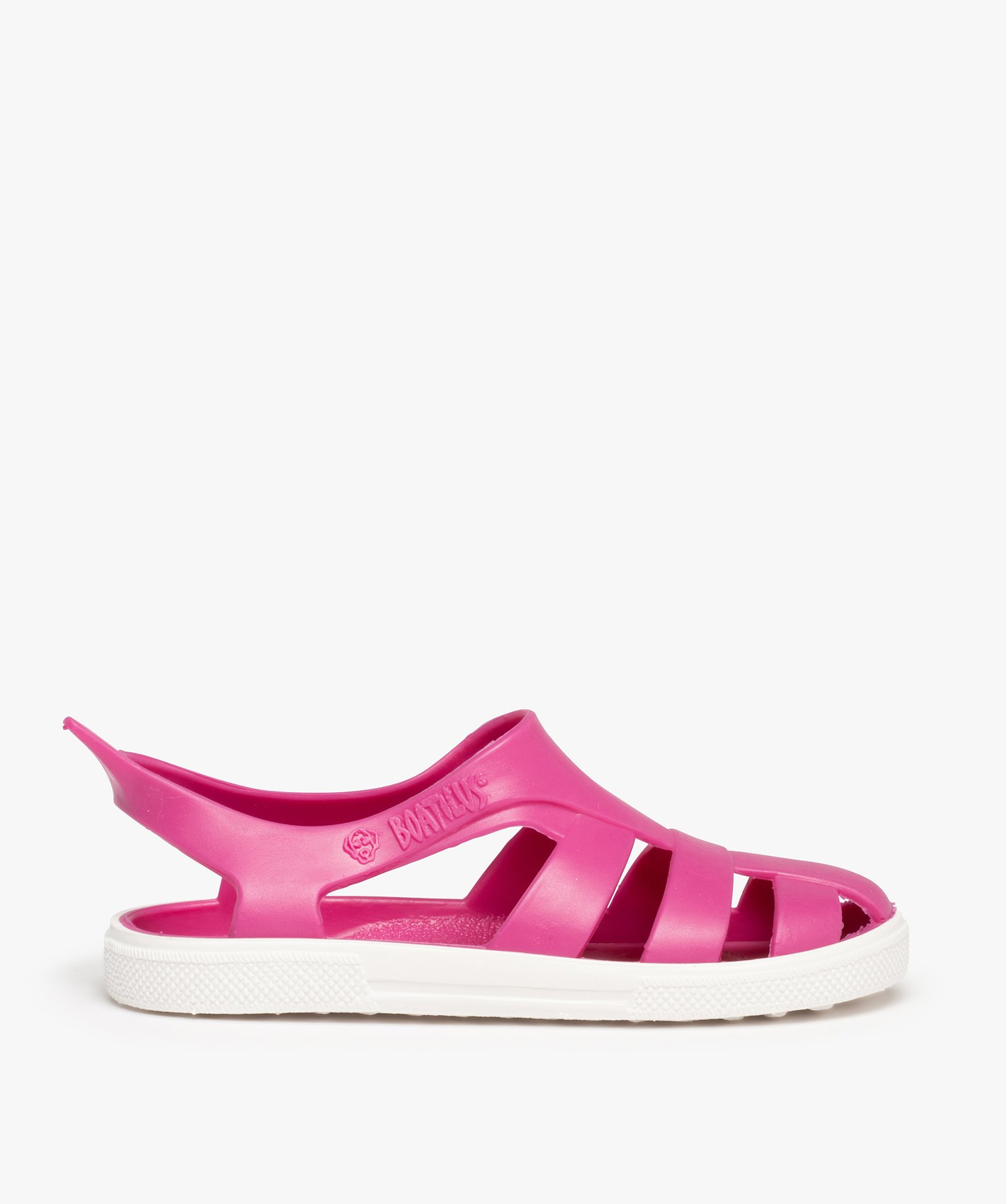 Sandales de plage enfant unies à brides souples - Boatilus violet | GEMO