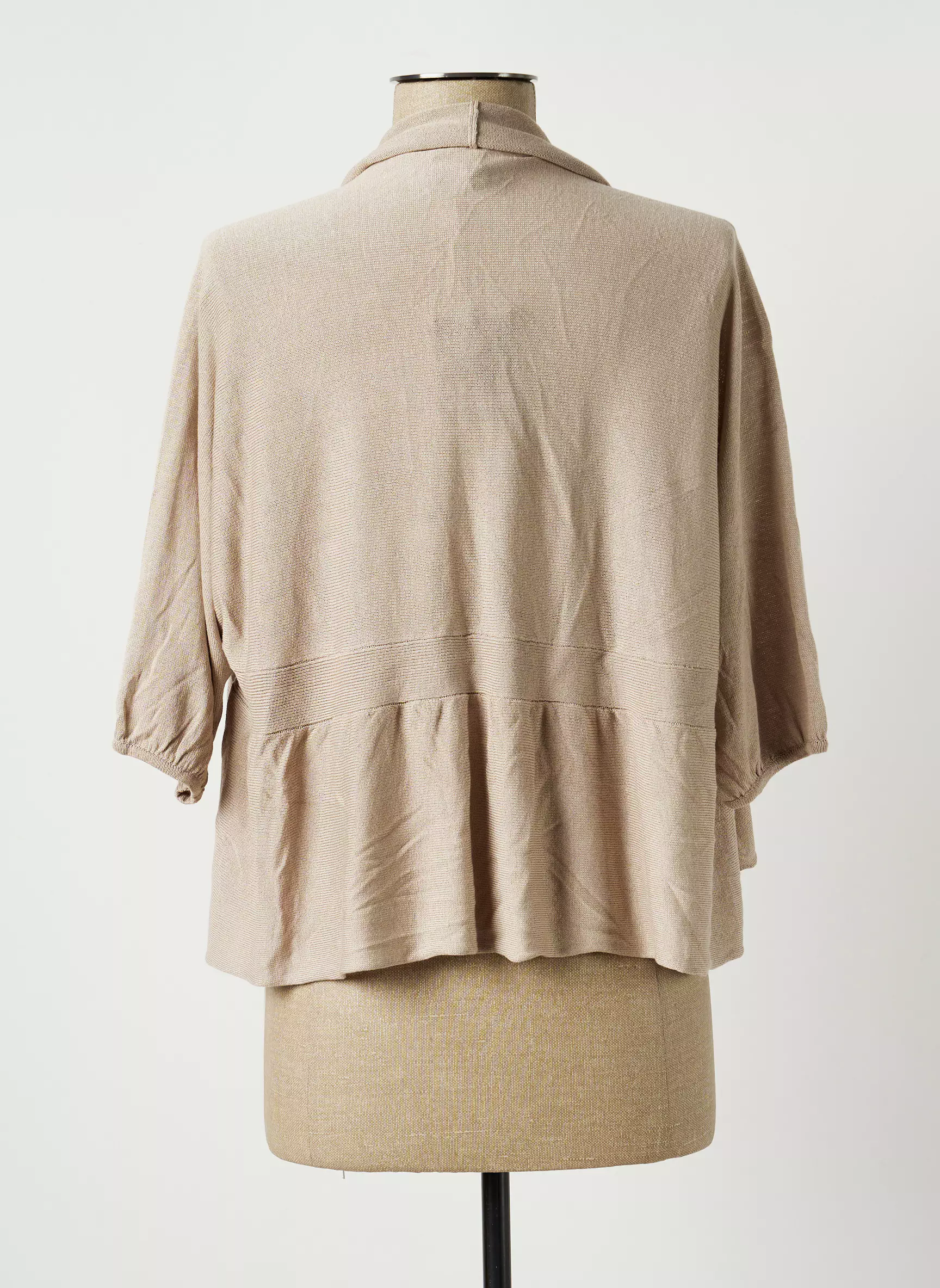 Le Phare De La Baleine Gilets Manches Courtes Femme couleur beige