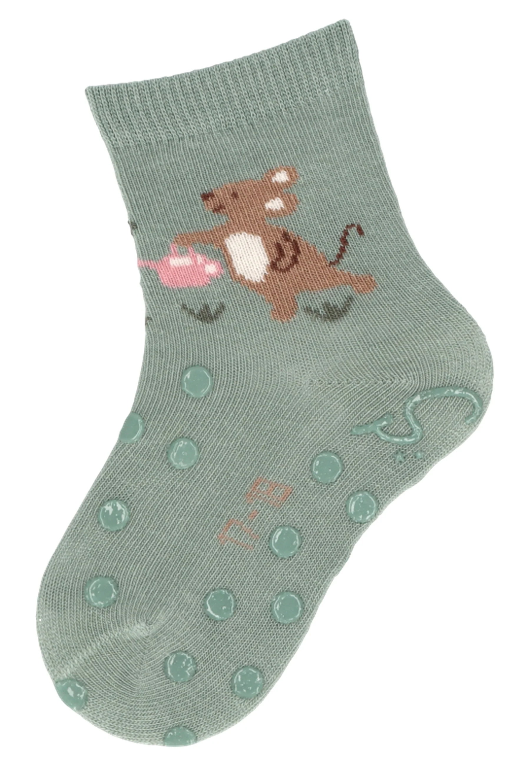 ABS Krabbelsocken im 2er Pack mit Motiv Maus