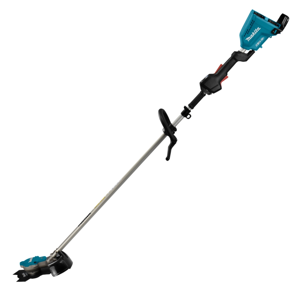 Débroussailleuse sans fil Makita DUR368LZ, poignée en D, 2 batteries 18 V (batteries et chargeur non inclus).
