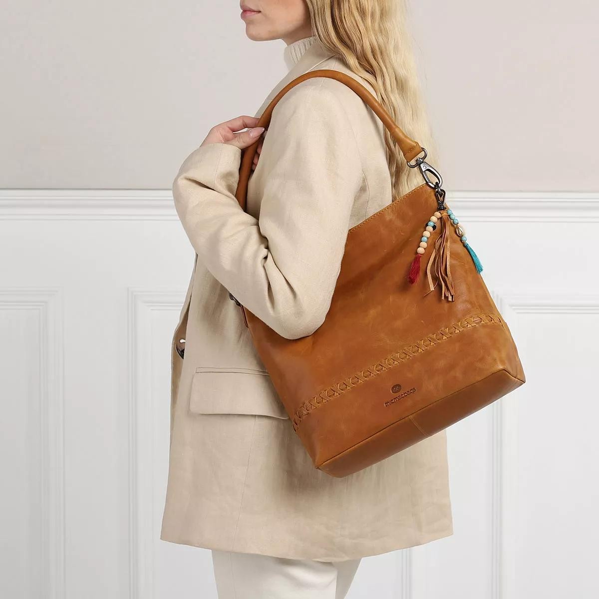MICMACBAGS Handtaschen braun Hobo Bag