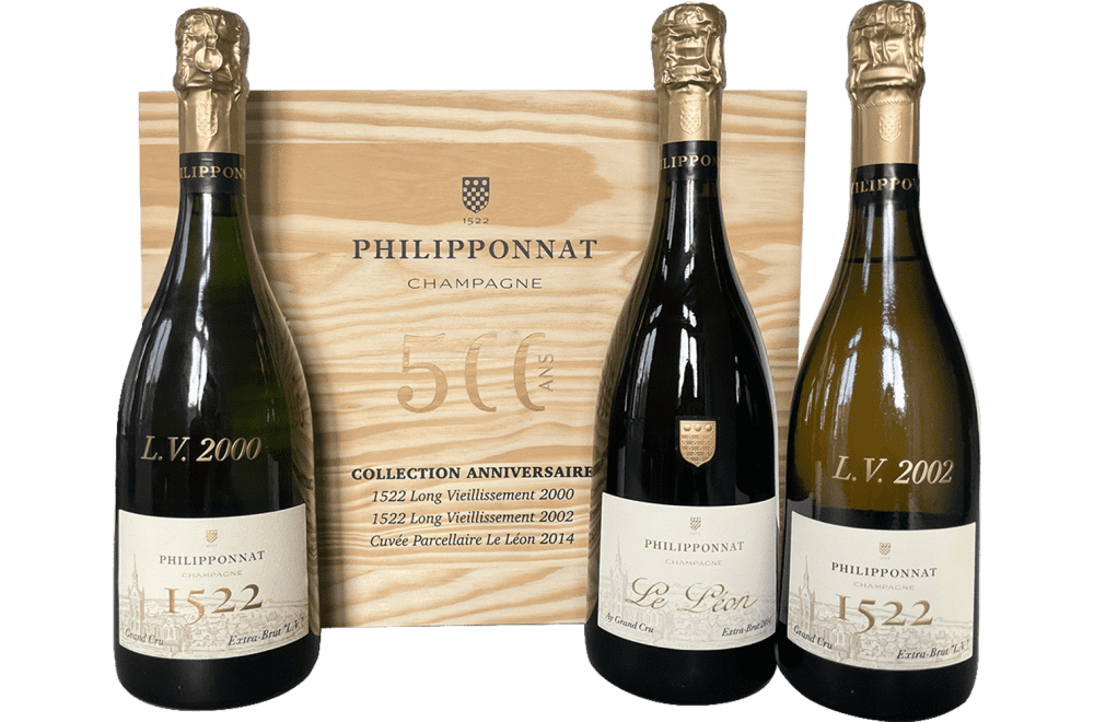 Philipponnat Champagne Sammlerbox : Philipponnat 500 Years Anniversary Box (3 Flaschen & 1 Buch)