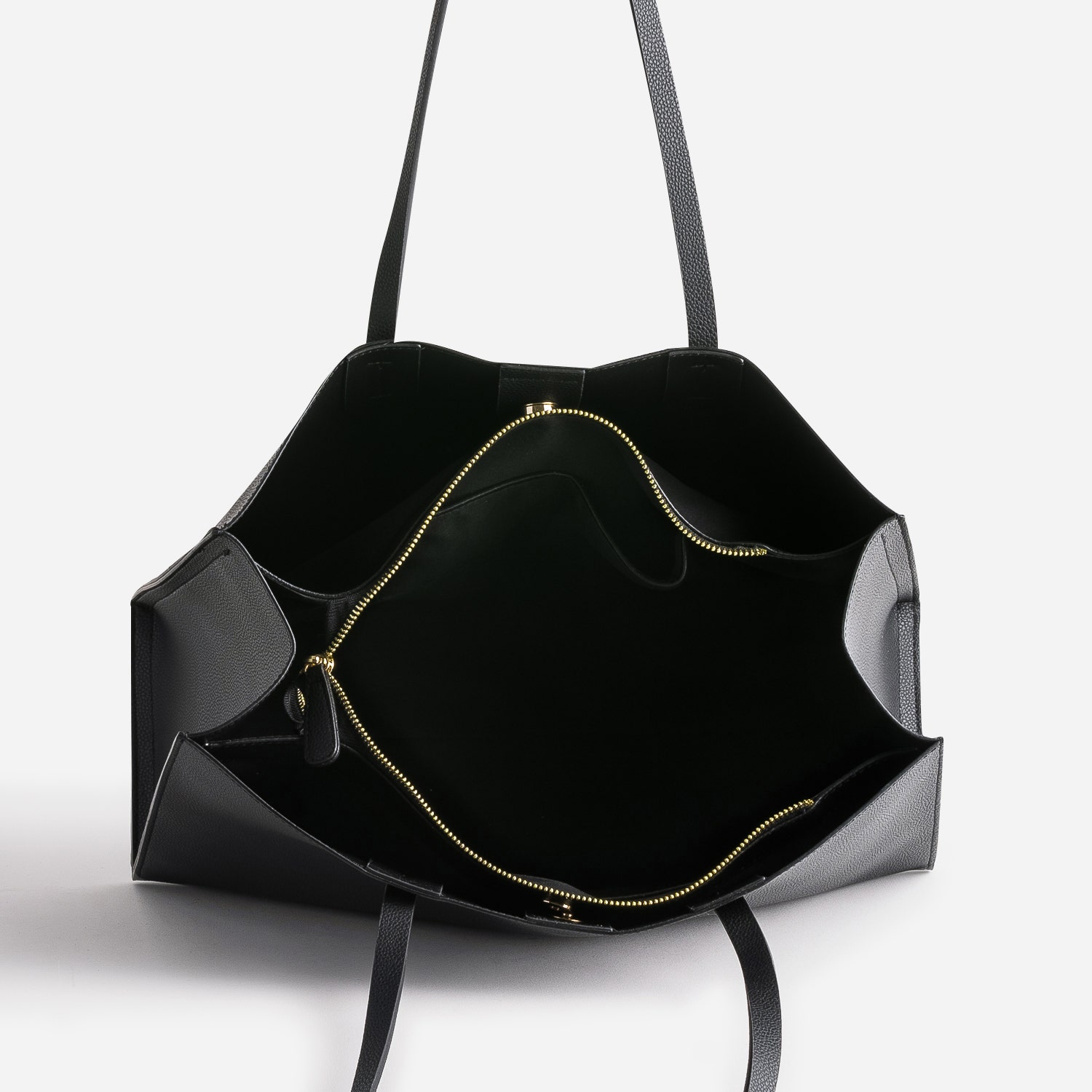Sac cabas noir 3 compartiments