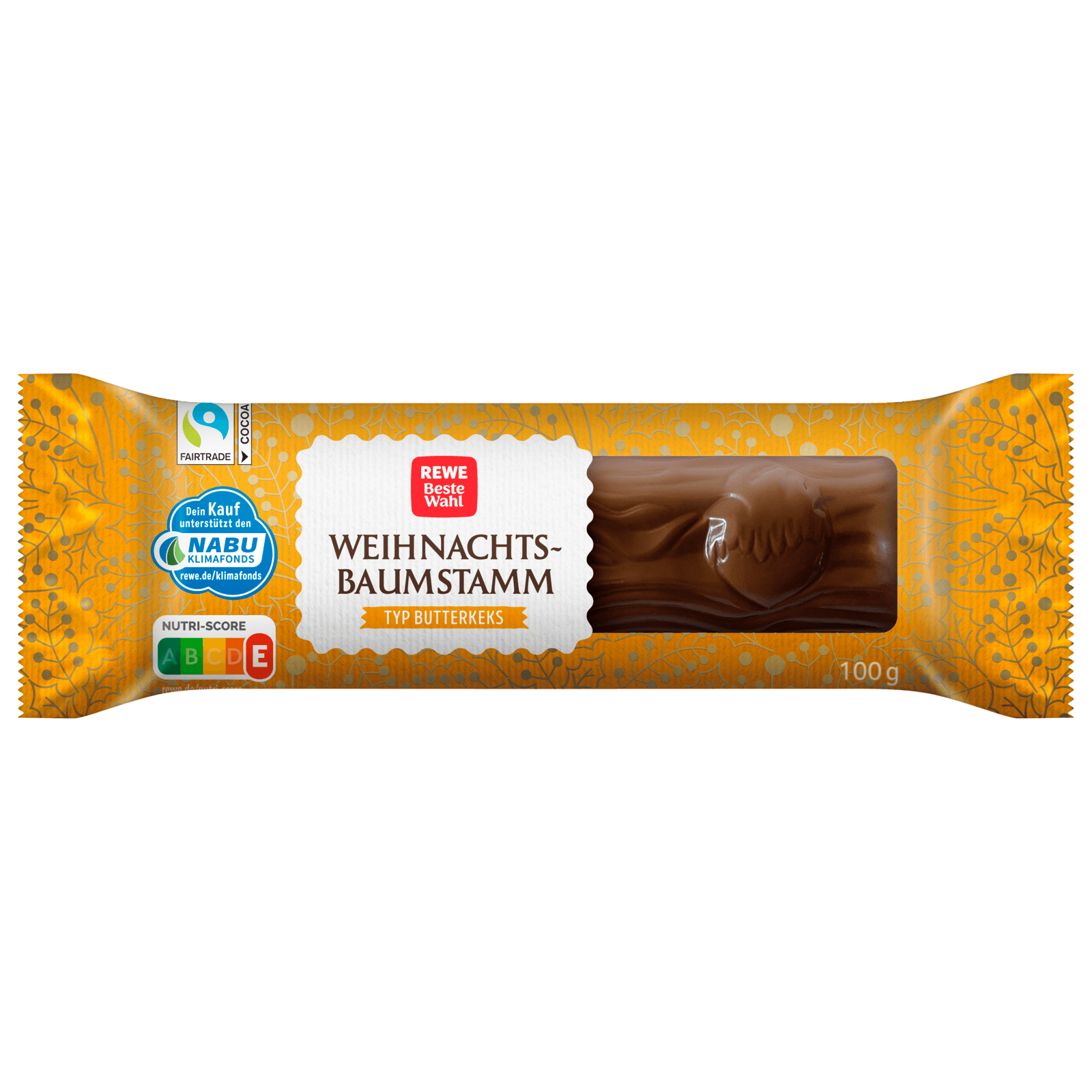 REWE Beste Wahl Weihnachtsbaumstamm Butterkeks 100g