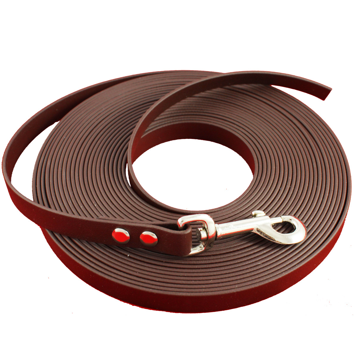 bio-leine Hundeleinen bio-leine 15-25 kg Biothane Schleppleine dunkelbraun 12 m