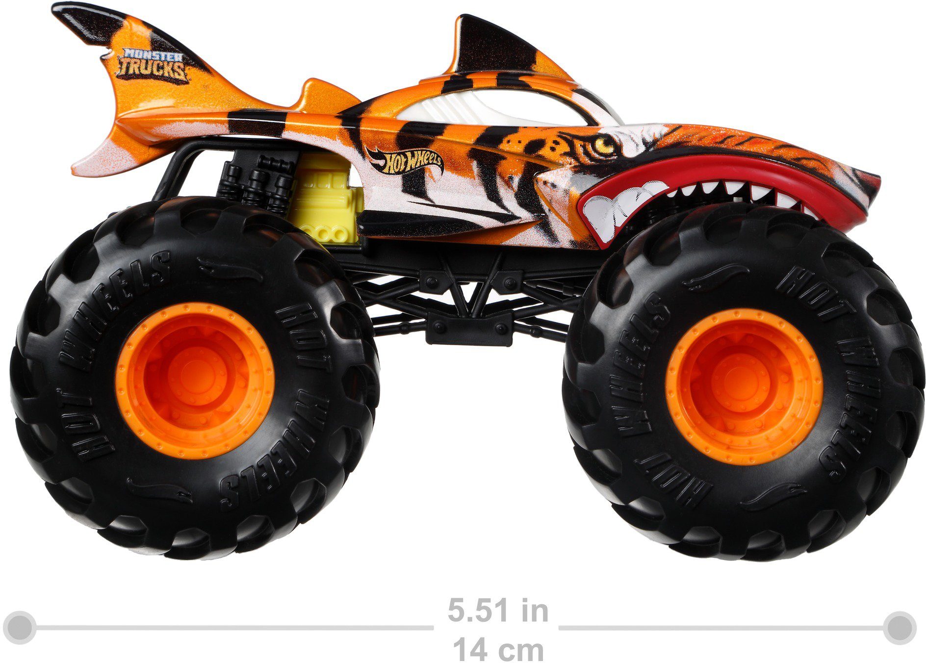 Hot Wheels Spielzeug-Monstertruck Die-Cast Tiger Shark, 1:24