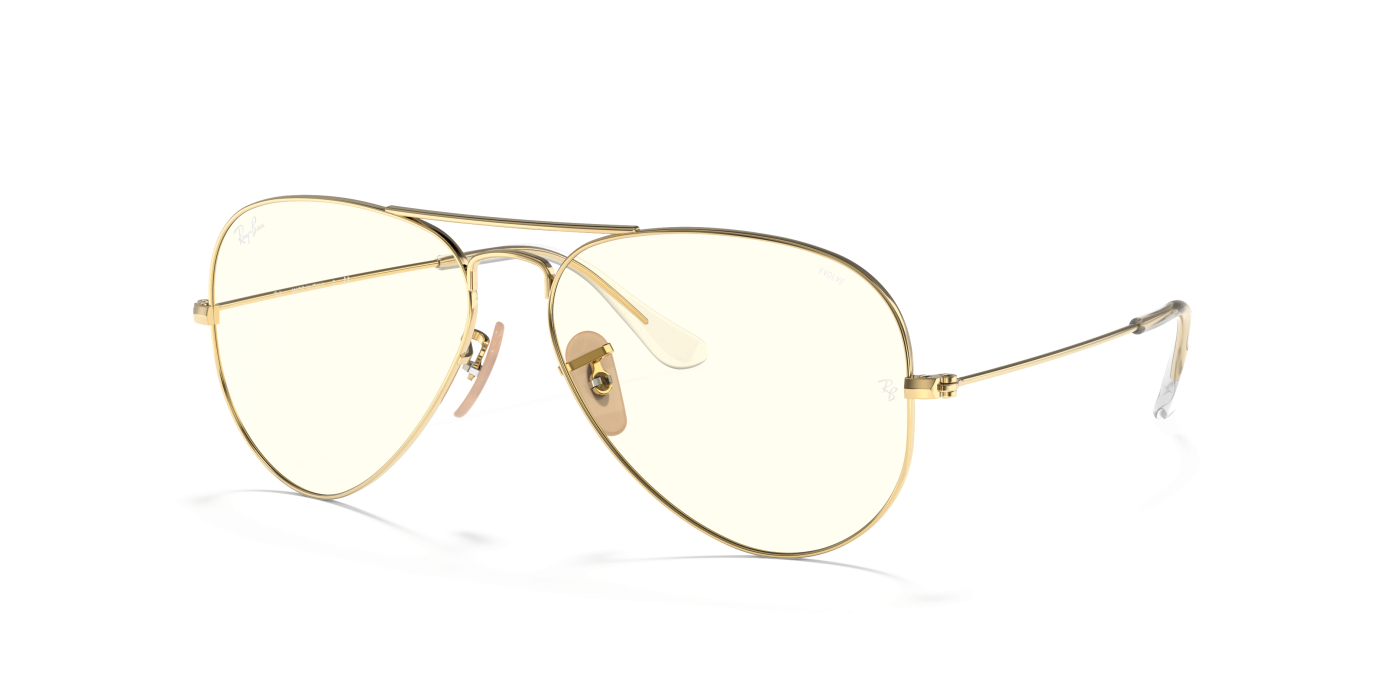 AVIATOR CLEAR EVOLVE - Gri fotocromatic auriu strălucitor