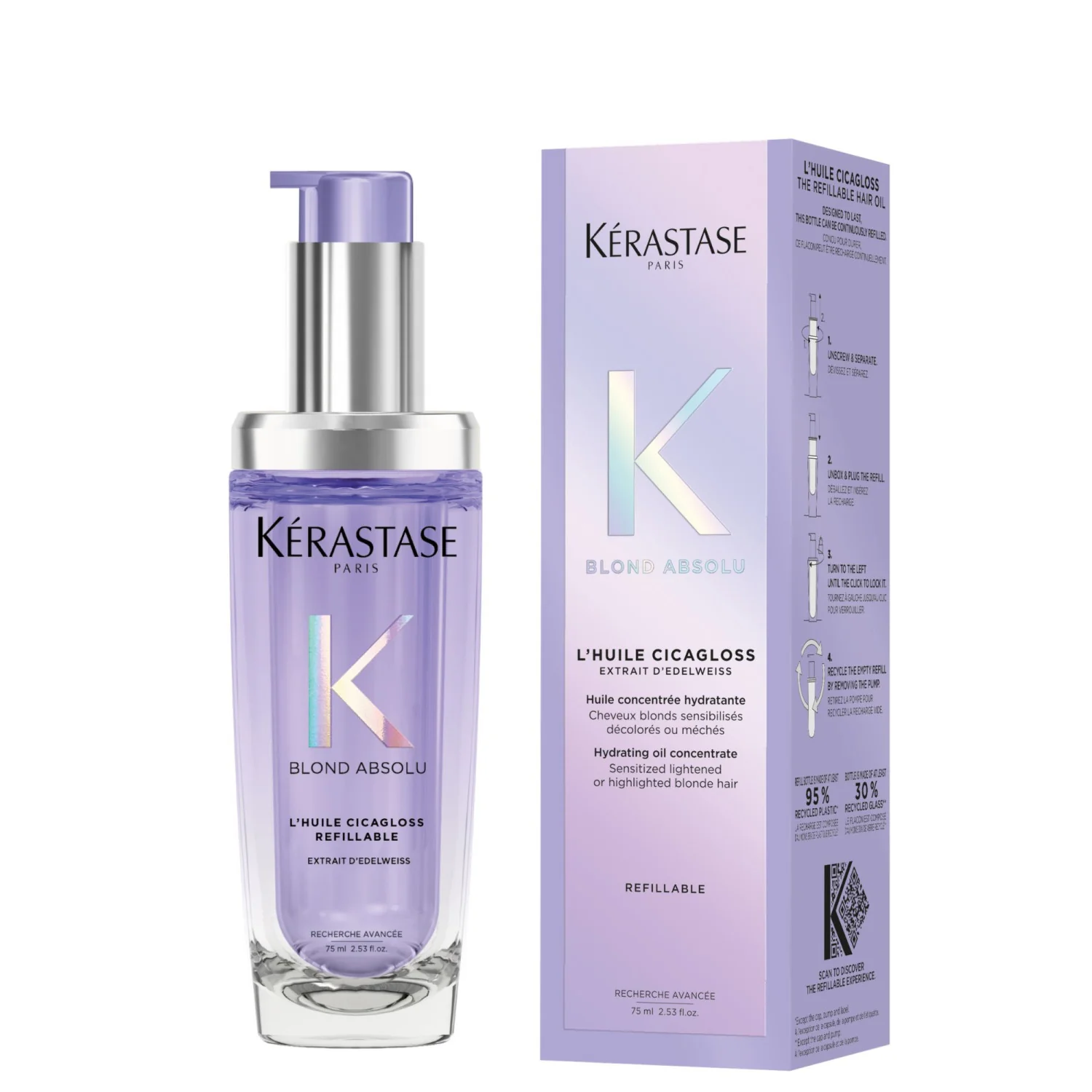 Blond Absolu L'Huile Cicagloss - Aceite para peinar y dar acabado al cabello, Aceite para el cabello