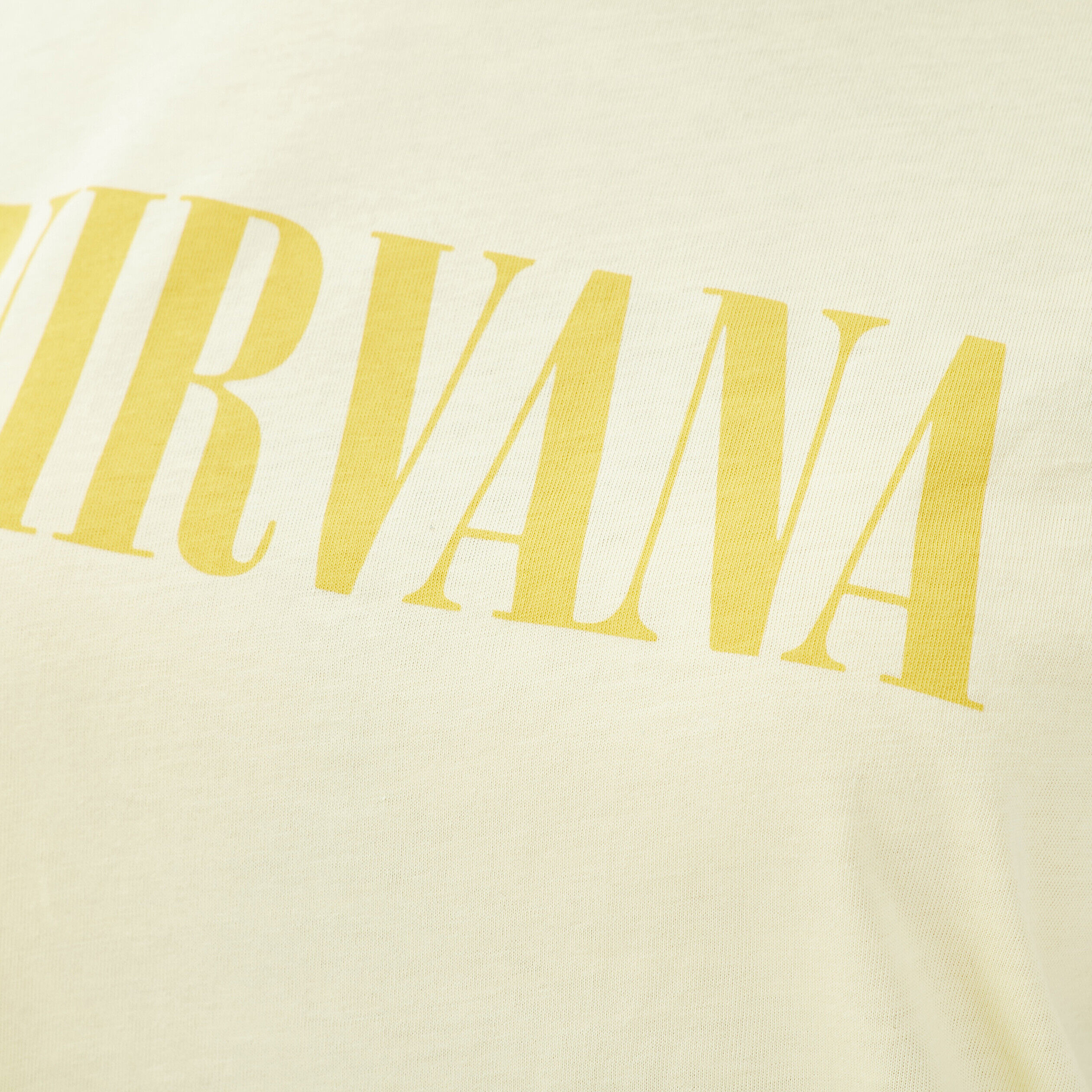 T-shirt Nirvana jaune clair femme | Cache Cache