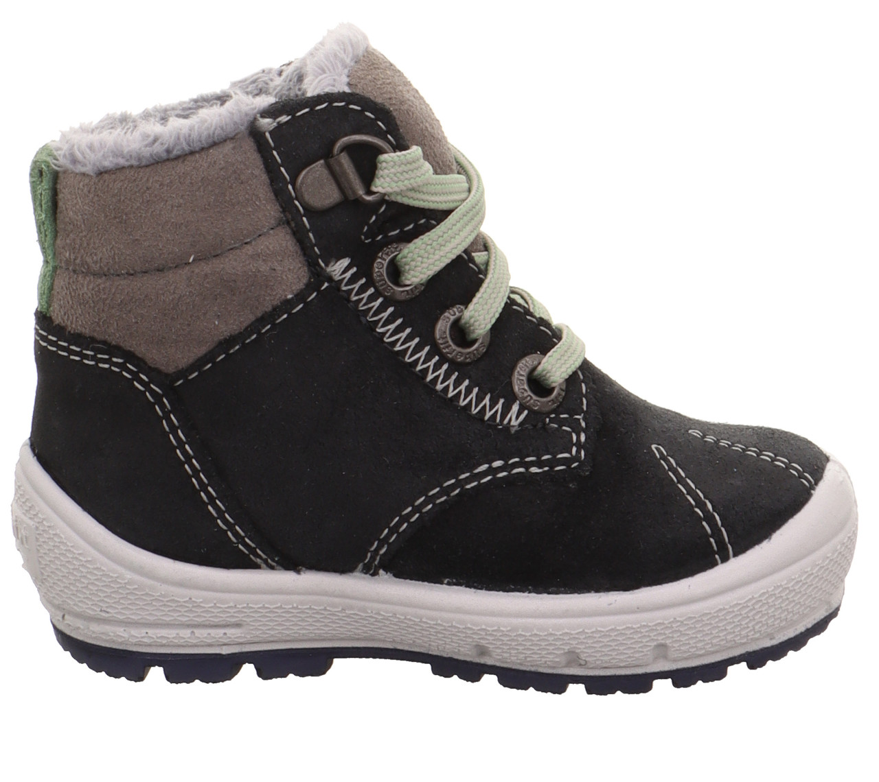 GROOVY - Grau Boots mit Schnürung