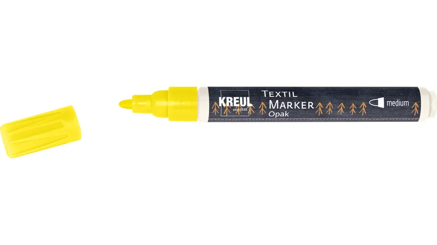 KREUL Textil Marker Opak medium Gelb