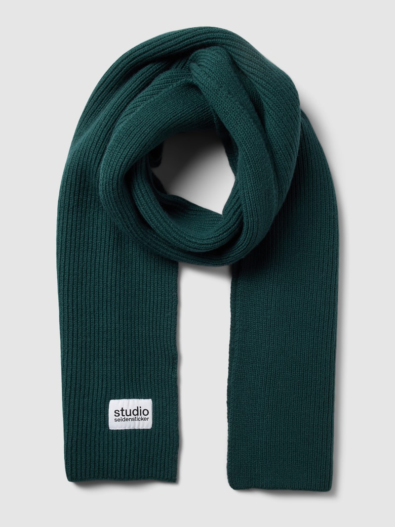 Schal in Strick-Optik Modell 'Studio Scarf 1' in bottle