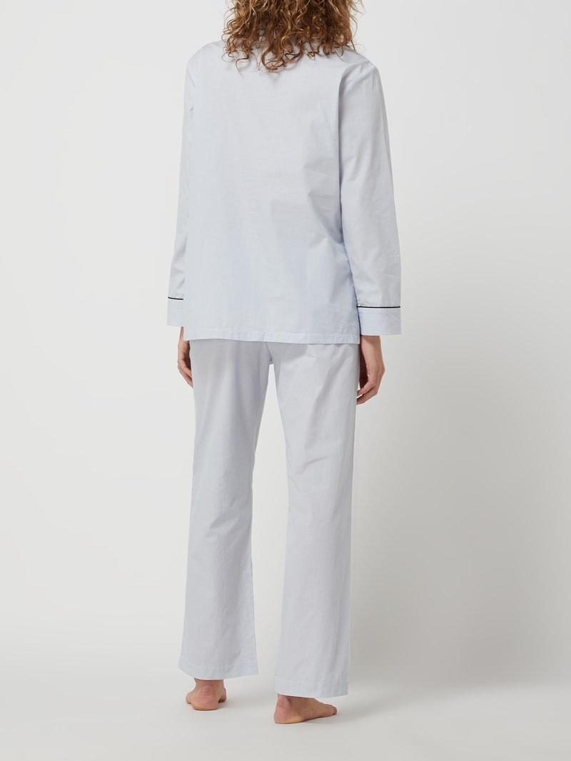 Pyjama aus Baumwolle in hellblau