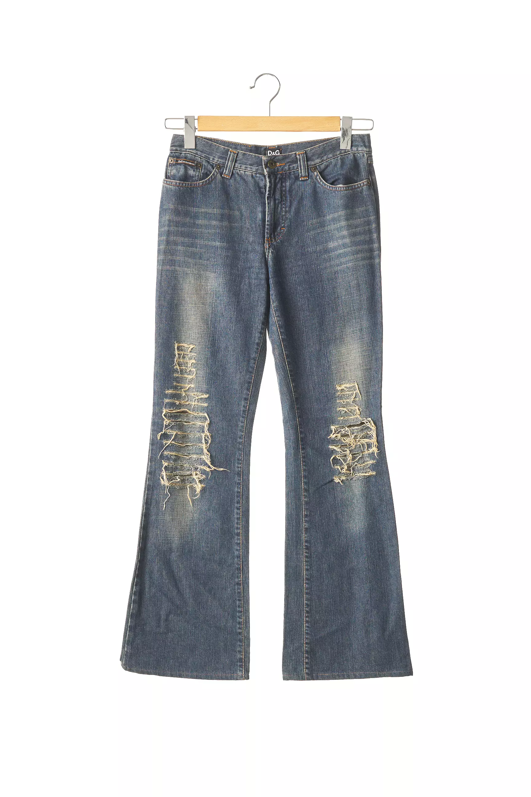 Dolce Gabbana Pantalon7 8 Femme couleur bleu