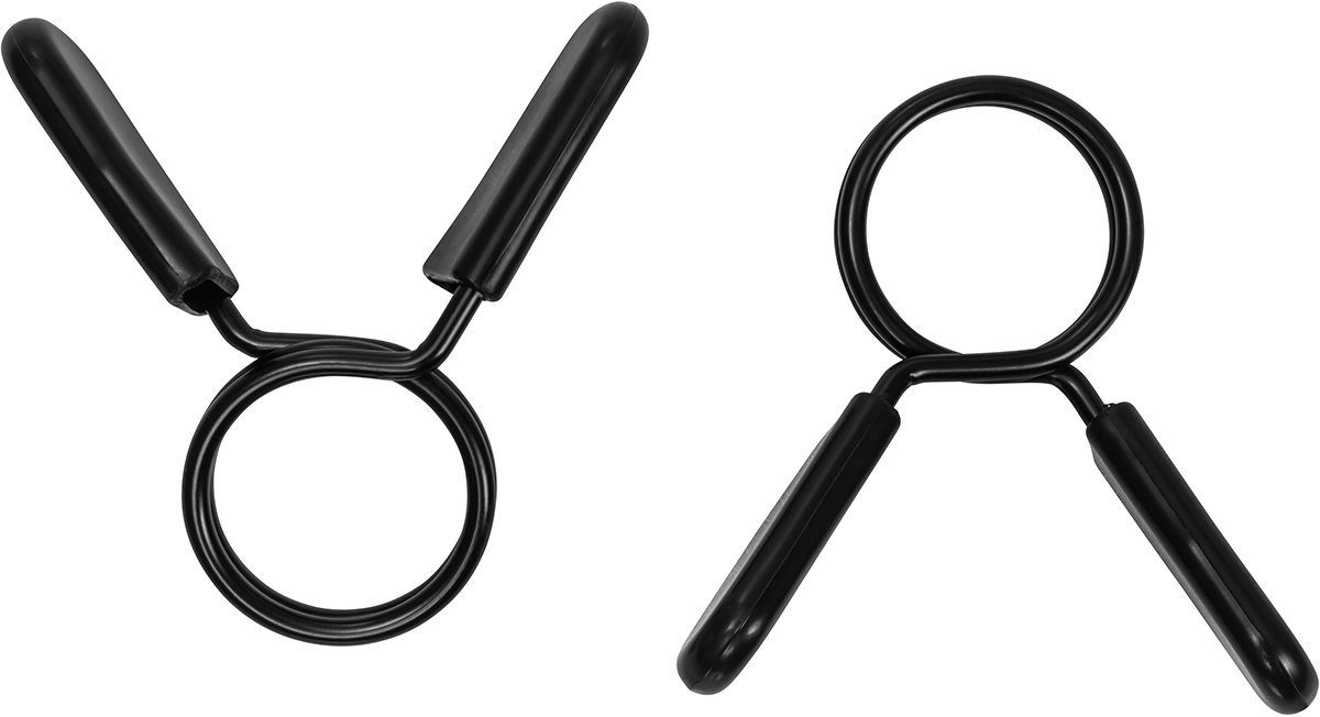 Miweba Sports Hantel-Set Federverschlüsse für Langhanteln 30/31mm, (2er-Set, Robuste Federverschlüsse aus Stahl, 8.0 x 7.0 x 2.0 cm), Hantelverschlüsse - Hantelverschluss - Hantelklemmen - Universal