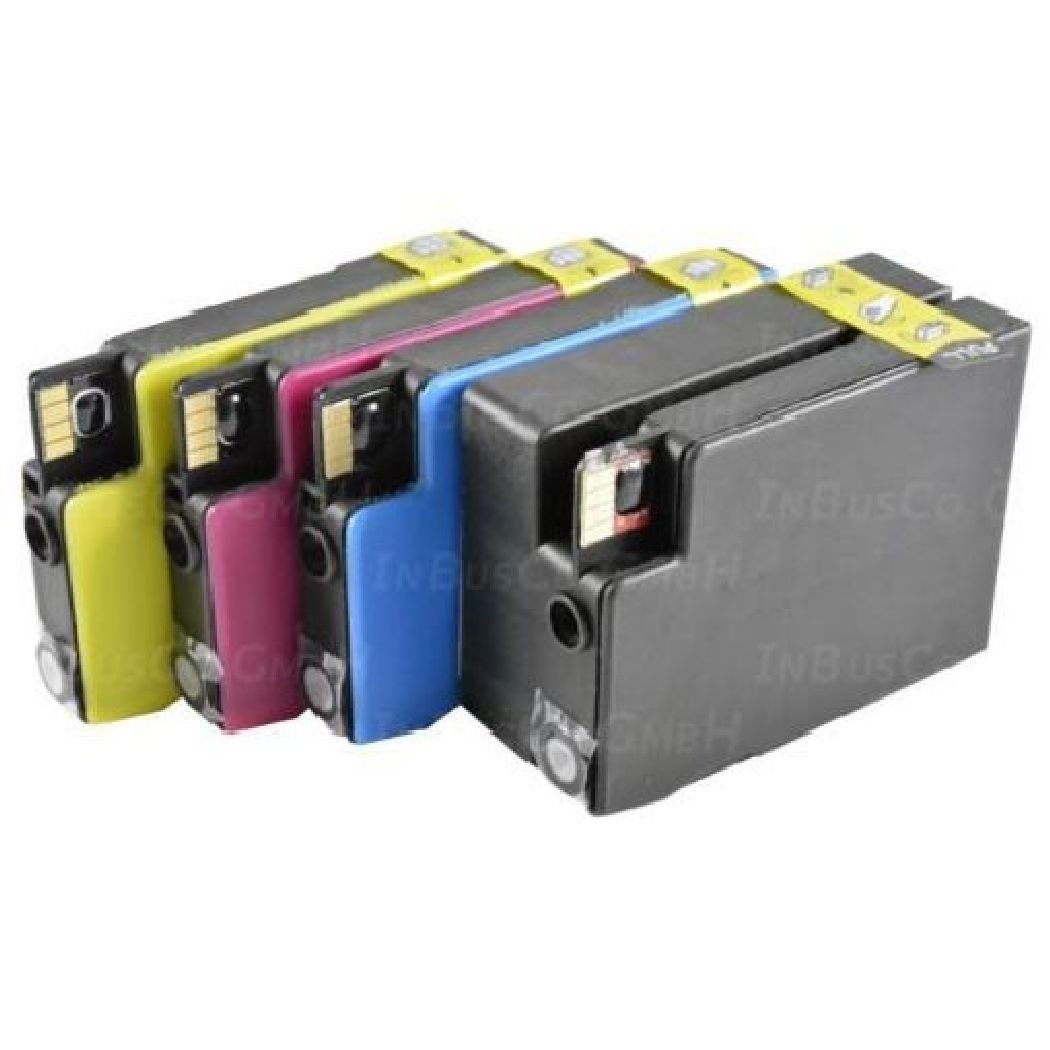 Inbusco 4 Tinte für HP 932 933 OfficeJet 7612 wide format IBC 2 ... Tintenpatrone