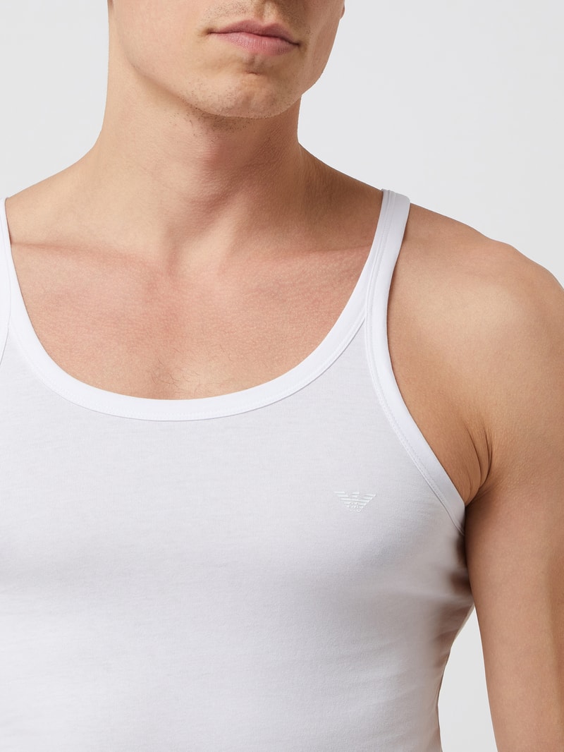 Tanktop aus Baumwolle im 2er-Pack in weiß