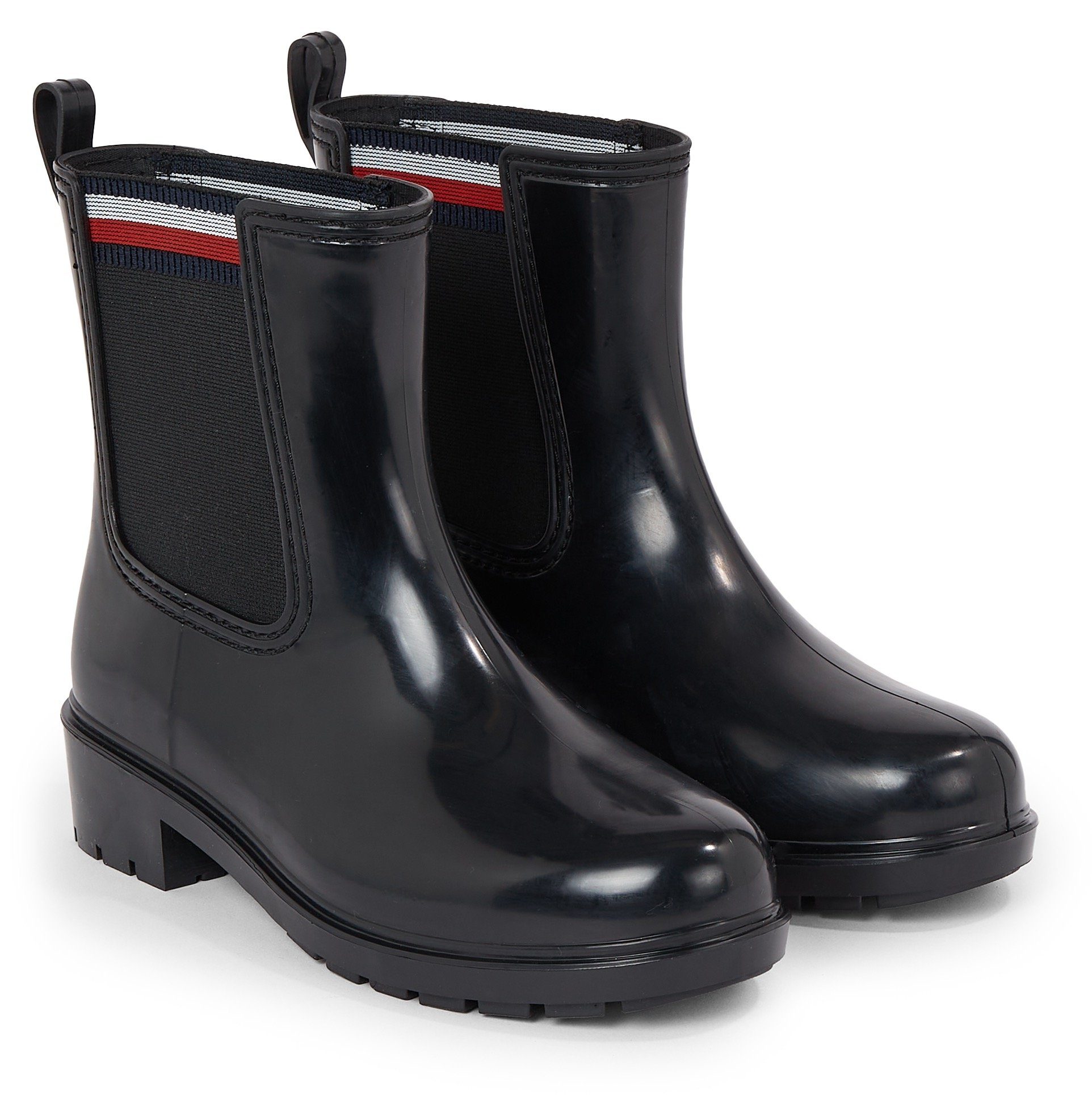 Tommy Hilfiger CORPORATE ELASTIC RAINBOOT Chelseaboots mit beidseitigem Stretcheinsatz