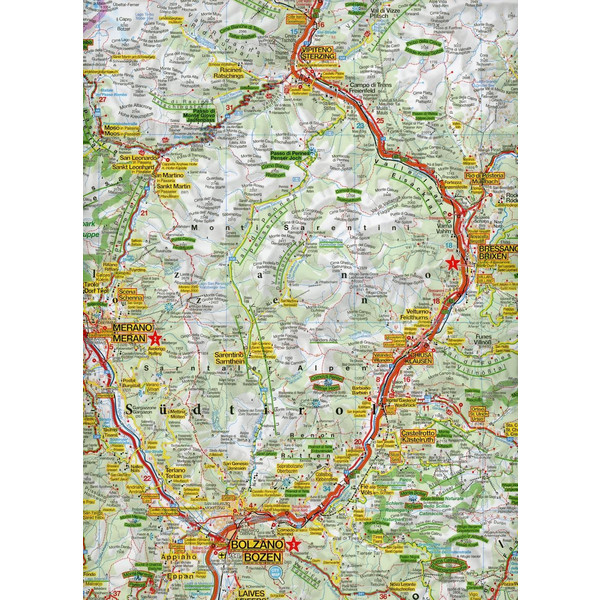 MARCO POLO Karte Italien 03. Südtirol, Trentino, Gardasee 1:200 000 - Straßenkarte