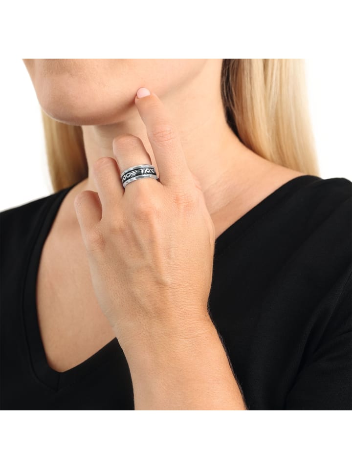 Amor Ring Edelstahl in Silber günstig kaufen