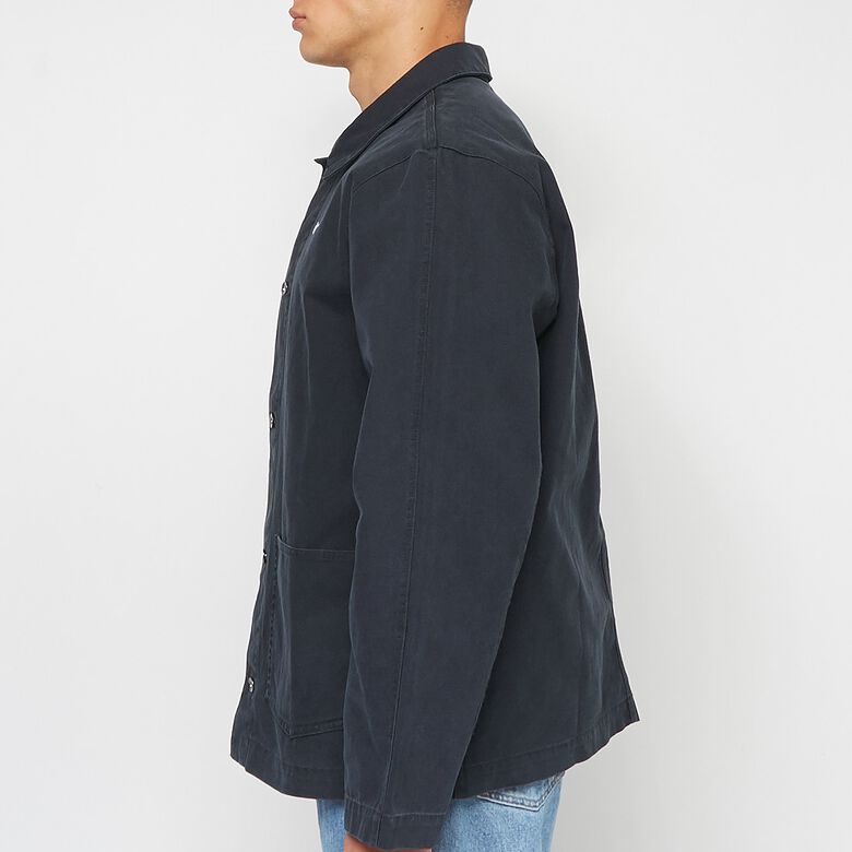 NIKE Life Unlined Chore Coat Jacket black/white