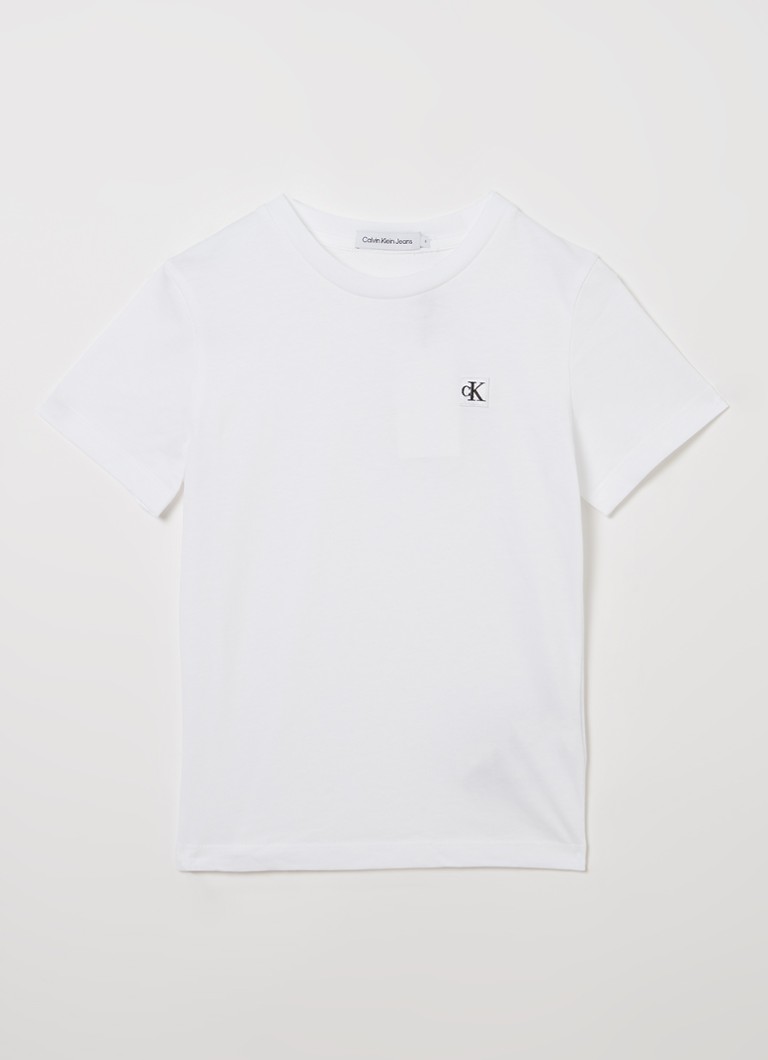 Tricou Calvin Klein cu logo brodat
