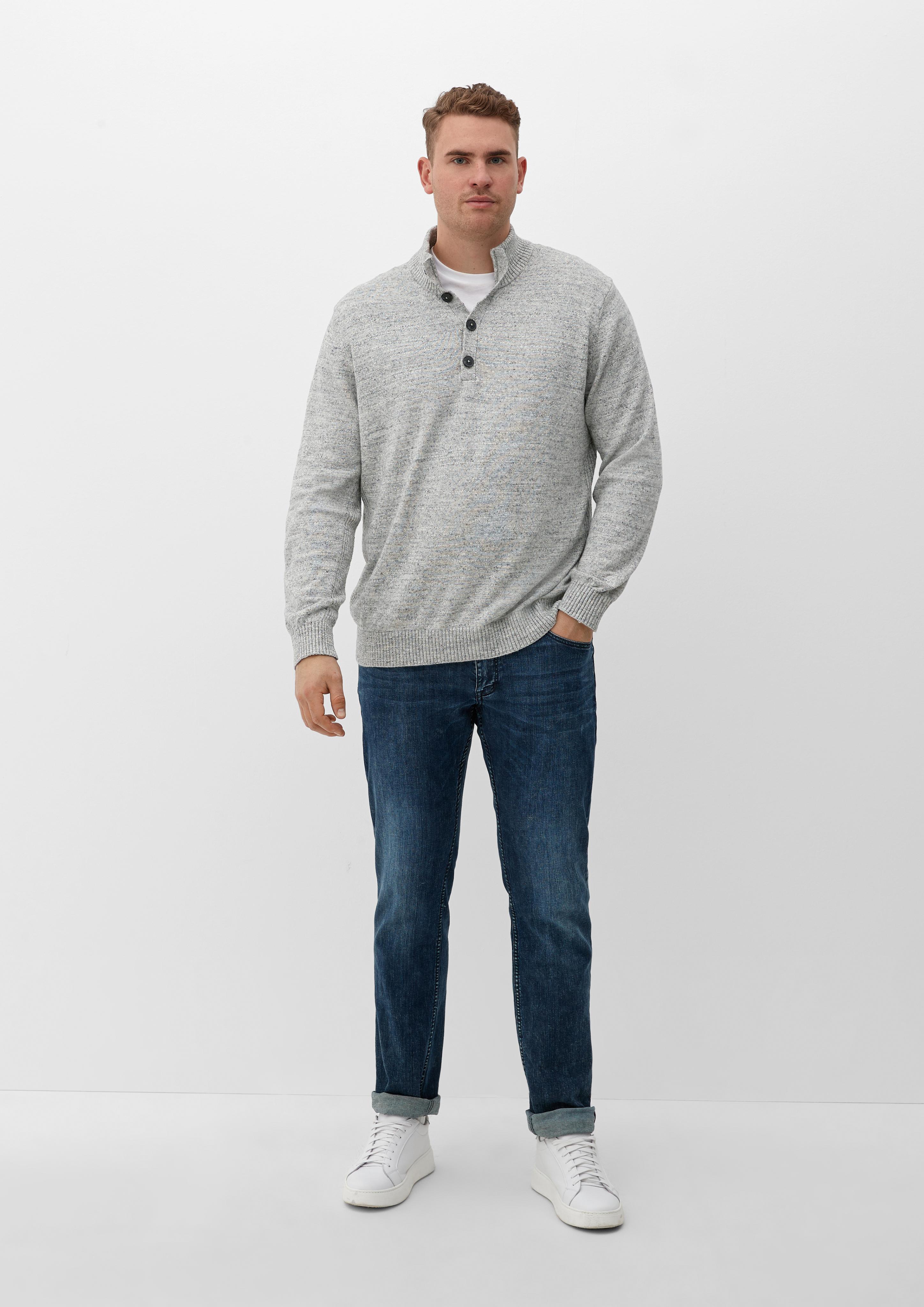 Strick-Troyer mit Rippdetails  2124697-94W1