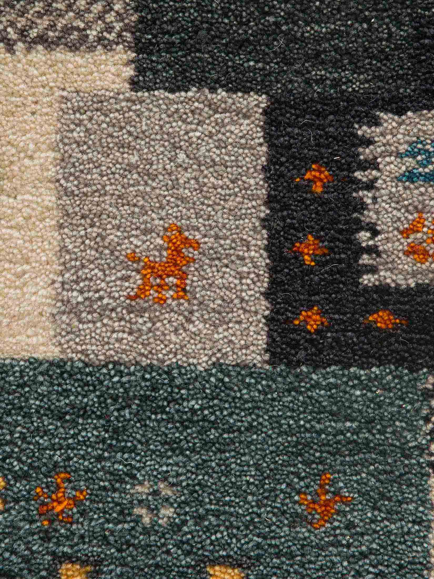 Bikapur Gabbeh-Teppich, Multiblue