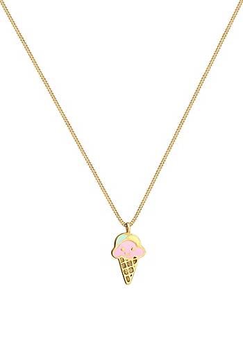 Elli Halskette Kinder Eis Sweet Emaille 925 Silber