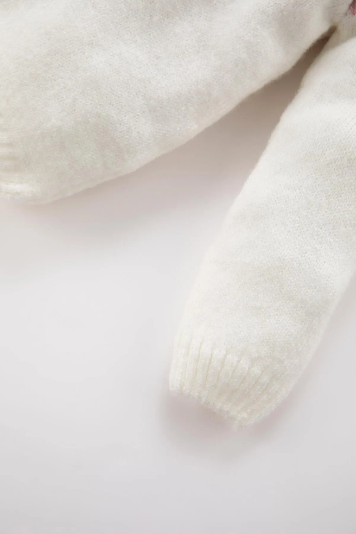 DeFacto  Strickpullover mit normaler Passform und Rundhalsausschnitt für Babys