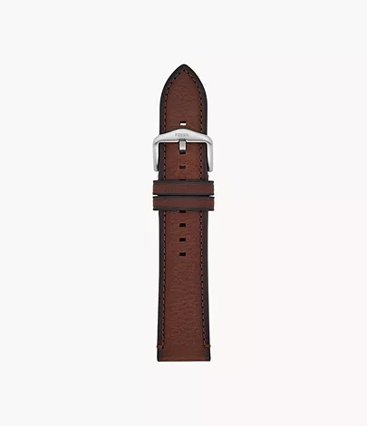 Fossil Band 22 mm LiteHide-Leder dunkelbraun