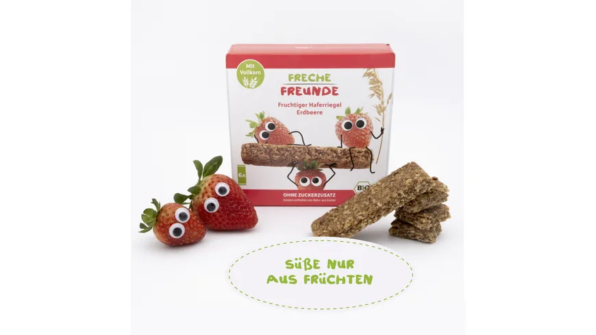 Freche Freunde Bio Fruchtiger Haferriegel Erdbeere 6x30g 180 g