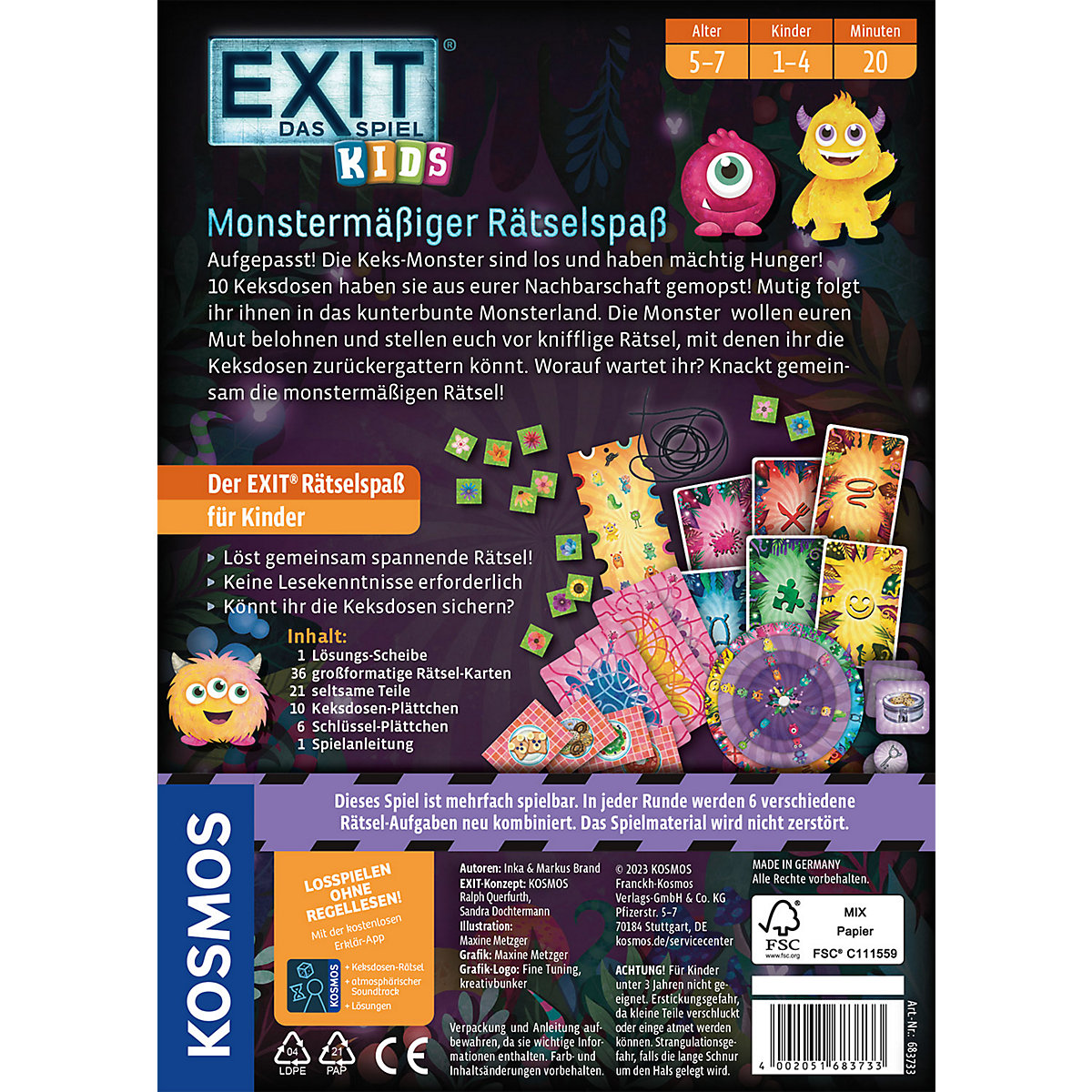 EXIT® - Das Spiel - Kids: Monstermäßiger Rätselspaß