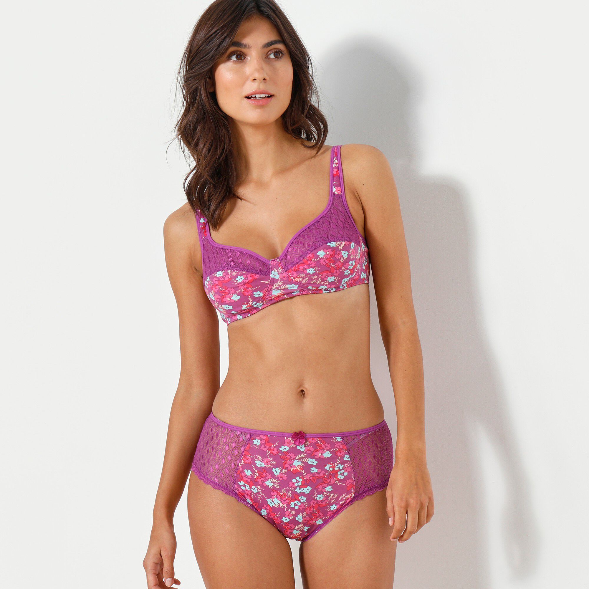 Culotte maxi coton imprimé fleuri Coria – Lot de 2
