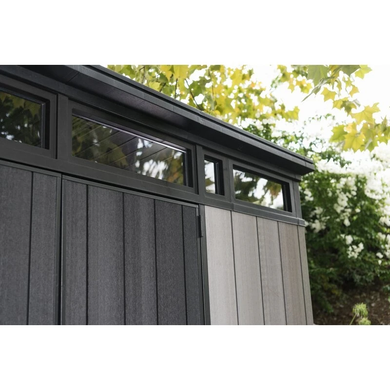 Artisan 9' wide x 7.5' deep plastic storage shed
