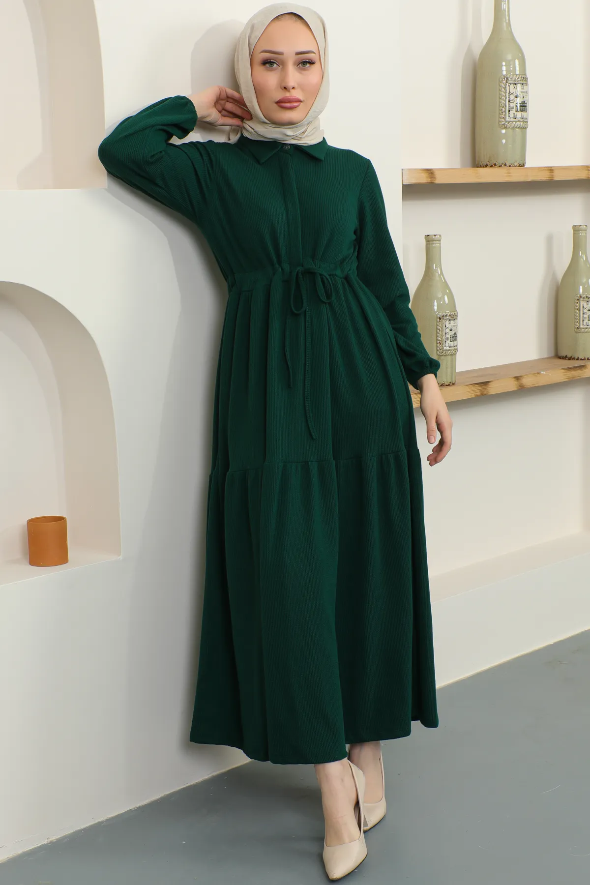 benguen  Kleid - Grün - A-Linie