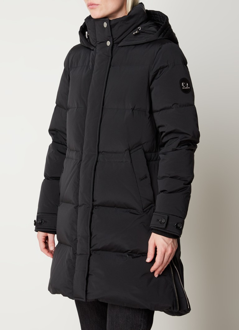 Prošívaná péřová bunda Woolrich Alsea s prošívanými kapsami