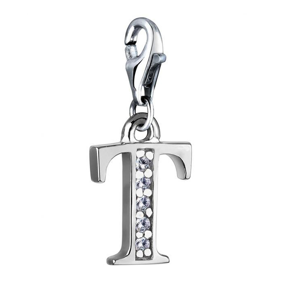 Nenalina Nenalina Amulette Charm lettre Pendentif individuel et personnalisé en argent 925 Pendentif