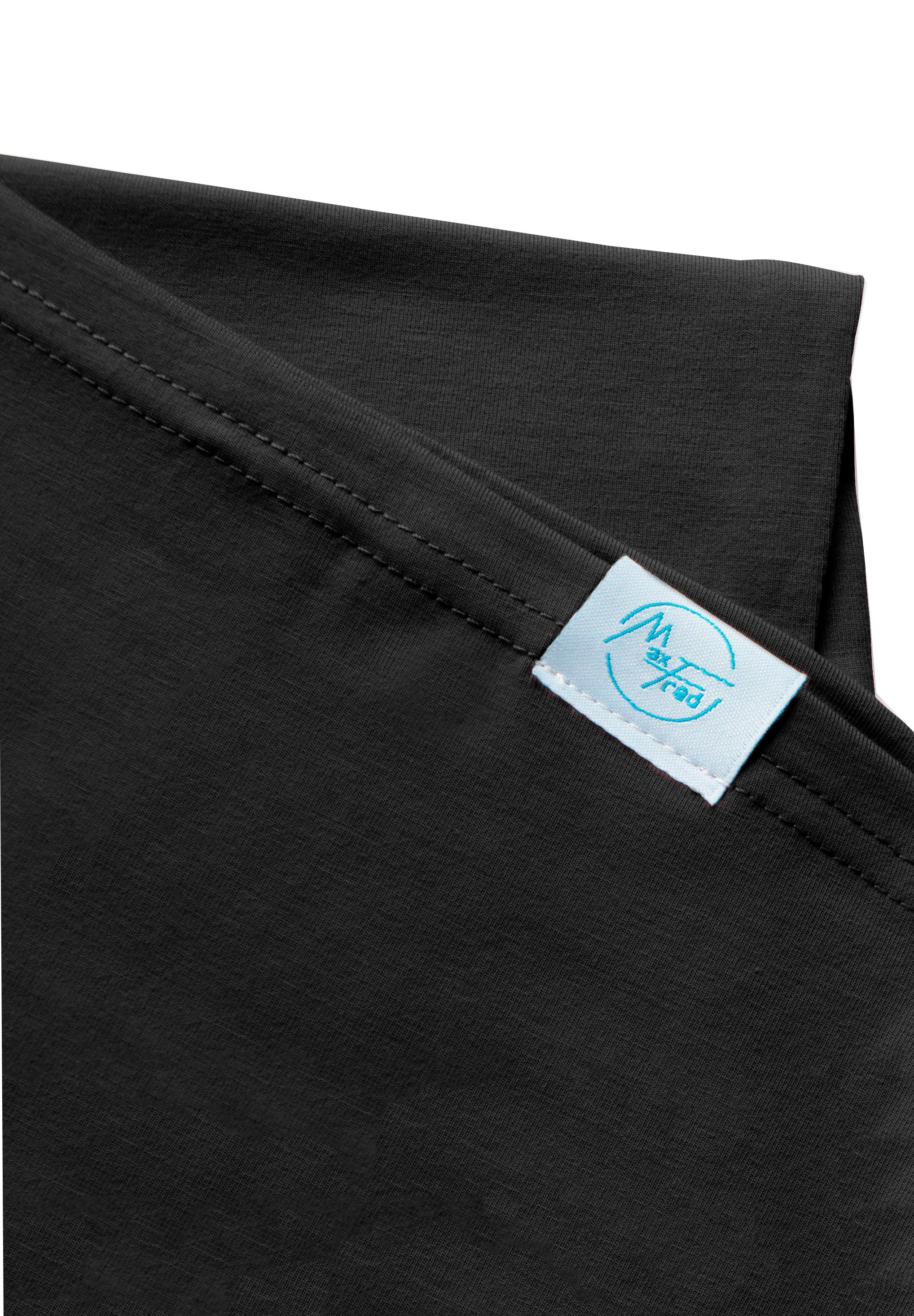 Maxfred Multifunktionstuch Bamboo schwarz Multifunktionstuch, Elastisch, Nachhaltig, geringe Geruchsaufnahme, Ultraweich